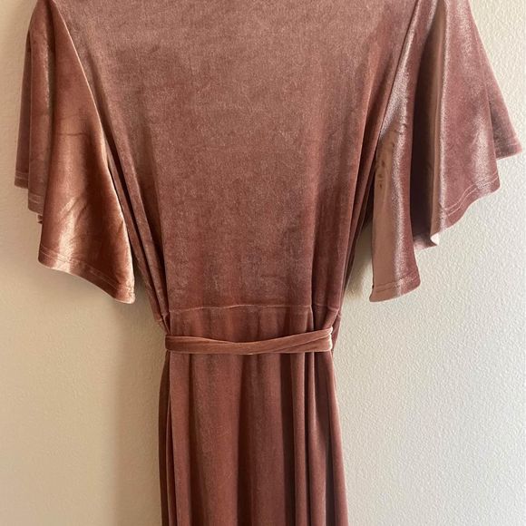 Arbor Velvet Wrap Dress Small - Picture 5 of 5